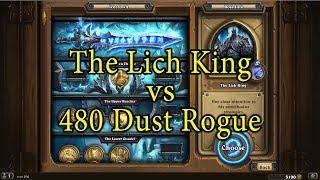 Hearthstone: The Lich King with a 480 Dust Rogue Deck