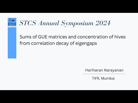 Sums of GUE matrices and concentration of hives from correlation decay of eigengaps