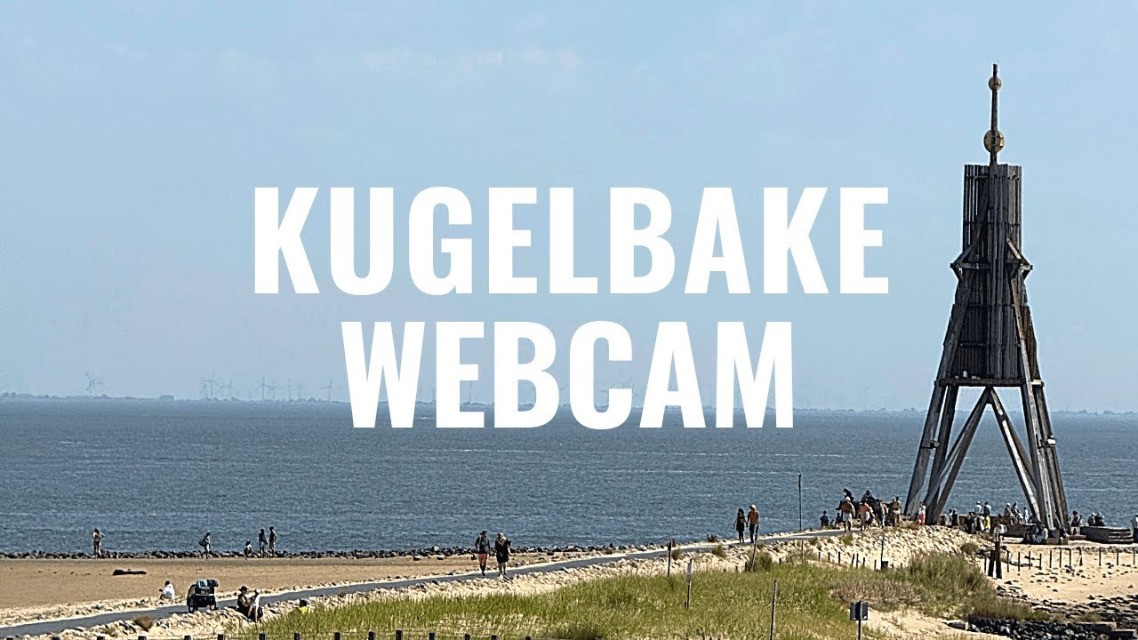 Live webcam view of Kugelbake Tower in Döse