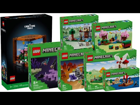 All LEGO Minecraft Summer sets 2024 Compilation/Collection Speed Build