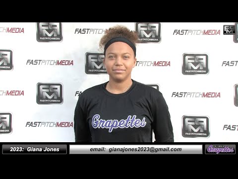 2023 Giana Jones Committed Wellesley College - Middle Infielder & Outfield Softball Skills Video
