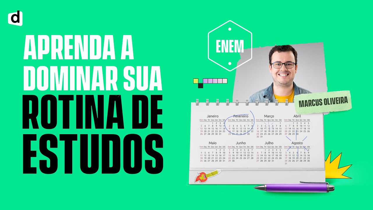 Aprenda como se organizar para ESTUDAR para o ENEM!
