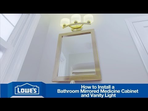 浴室の洗面台のミラー＆ライトをインストールする方法 (How To Install a Bathroom Vanity Mirror & Light)