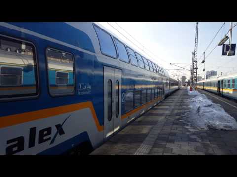 Ausfahrt eines ALEX in München Hbf. In Richtung Regensburg Hbf