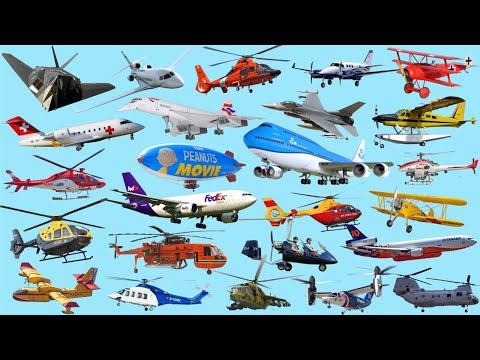 Aircraft Compilation | Airplanes for kids | Picture Show | Fun & Educational Learning Video