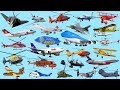 Aircraft Compilation Airplanes For Kids Picture Show Fun Educational Learning Video