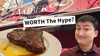 Is Brooklyn's Amber Steak House NYC's BEST STEAK T-Bone Steak Review!
