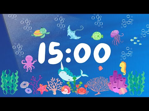15 Minute Timer with Relaxing Music and Alarm