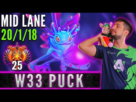 Alliance.w33  [ Puck ]  Mid Lane Pro Gameplay  [ Patch 7.31d ]  Dota 2 Full Game