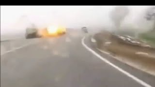 Man Gets Struck By Lightning After Robbing a Church - Caught on Police Dash Cam - Enhanced