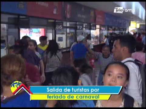 Salida de turistas por feriado de carnaval
