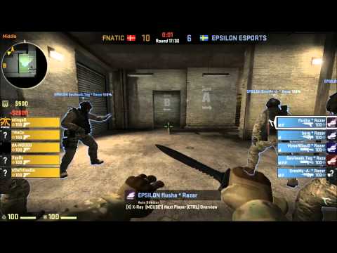 CS:GO fnatic V Epsilon Copenhagen Games 2013 Train