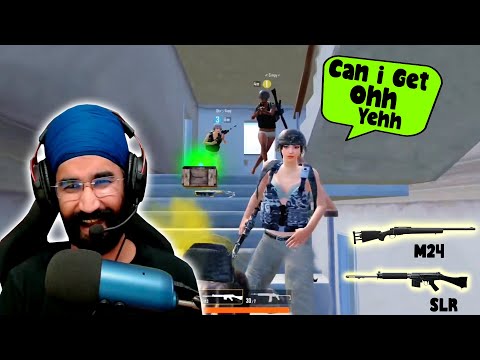 Sniper only Match - SLR + M24 Combo - PUBG MOBILE HIGHLIGHTS