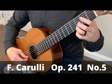 Andantino Op. 241 No. 5 by Ferdinando Carulli (Free tab and sheet music)