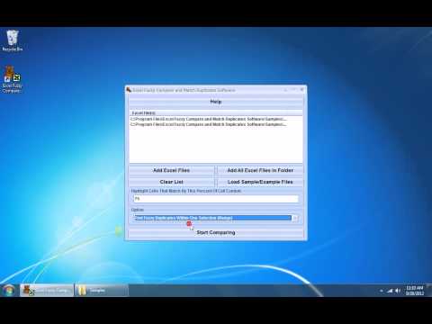 Excel Fuzzy Compare and Match Duplicates Software