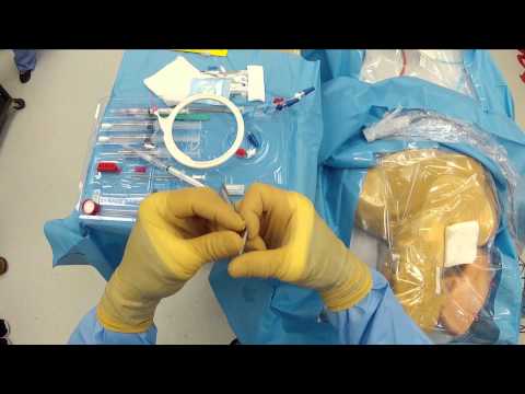 Central Line Insertion, kit and equipment focus