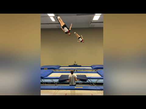 Christine Schuldt und Charmaine Buchholz – Junioren-Trampolin-Weltmeisterschaften 2018