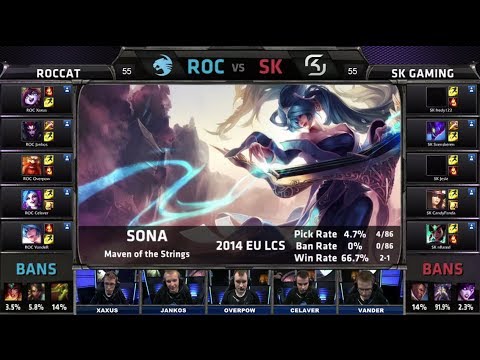 ROCCAT vs SK Gaming | Season 4 EU LCS Spring 2014 Week W9D2 G2 | ROC vs SK Full game HD
