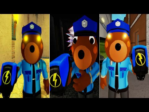 Roblox Piggy 2 Infected vs Non Infected Officer Doggy Jumpscare NPC Test - Accurate Piggy RolePlay!