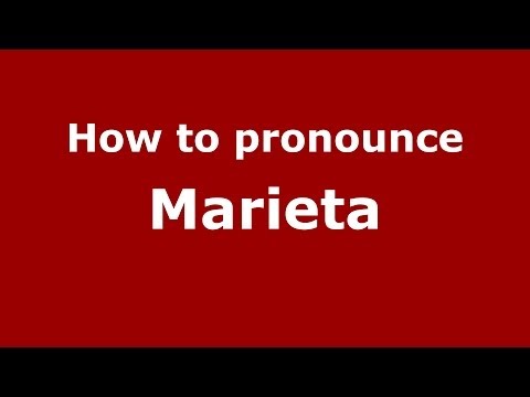 How to pronounce Marieta (Brazilian Portuguese/Brazil) - PronounceNames.com