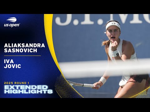 Aliaksandra Sasnovich vs. Iva Jovic Extended Highlights | 2025 US Open Round 1