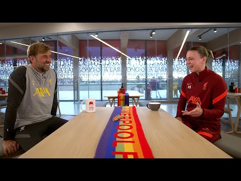 Jürgen Klopp and Meikayla Moore chat as Reds back Rainbow Laces campaign