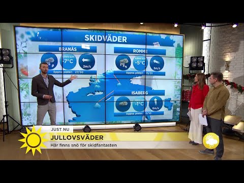 "Mycket snöfall på skidorterna" - Nyhetsmorgon (TV4)
