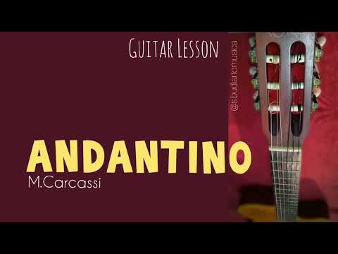 Andantino (M.Carcassi) - Guitar Lesson - Classical Guitar