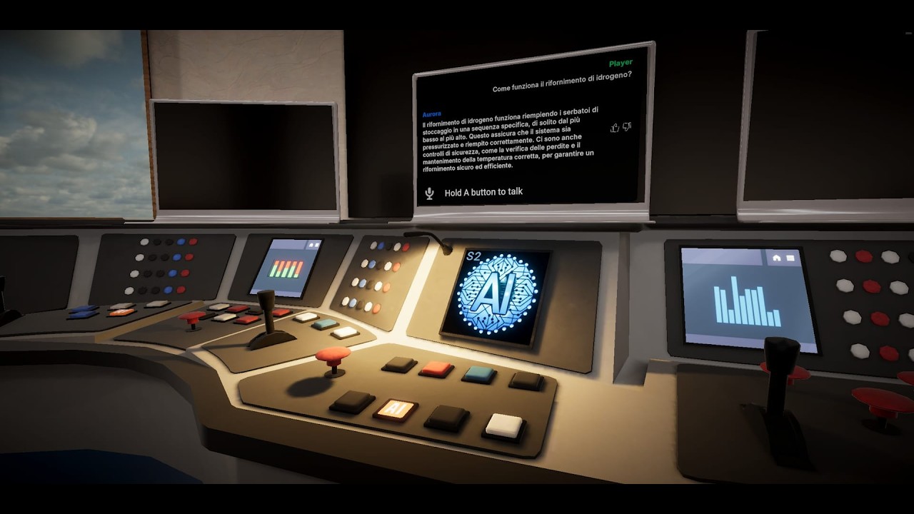 AI TUTOR all'interno di esperienze di training immersive — AURA — Video case study VR Training XR Solution realtà virtuale formazione aziendale
