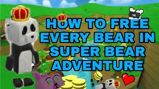 Super Bear Adventure How To Free EVERY Bear!