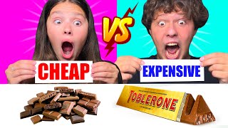 ASMR CHEAP vs EXPENSIVE CHOCOLATE FOOD CHALLENGE M