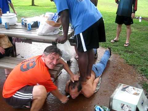 Chaves getting massage