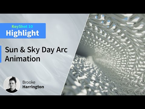 What's New In KeyShot 10 Webinar Highlight - Sun & Sky Day Arc Animation