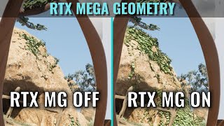 RTX Mega Geometry On vs Off - RTX Bonsai Diorama Unreal Engine 5.6.1 Tech Demo - 1440p