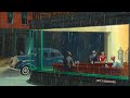 Oldies playing in a coffee shop and it's raining (calming rain sounds, no thunders) 11 HOURS ASMR v5