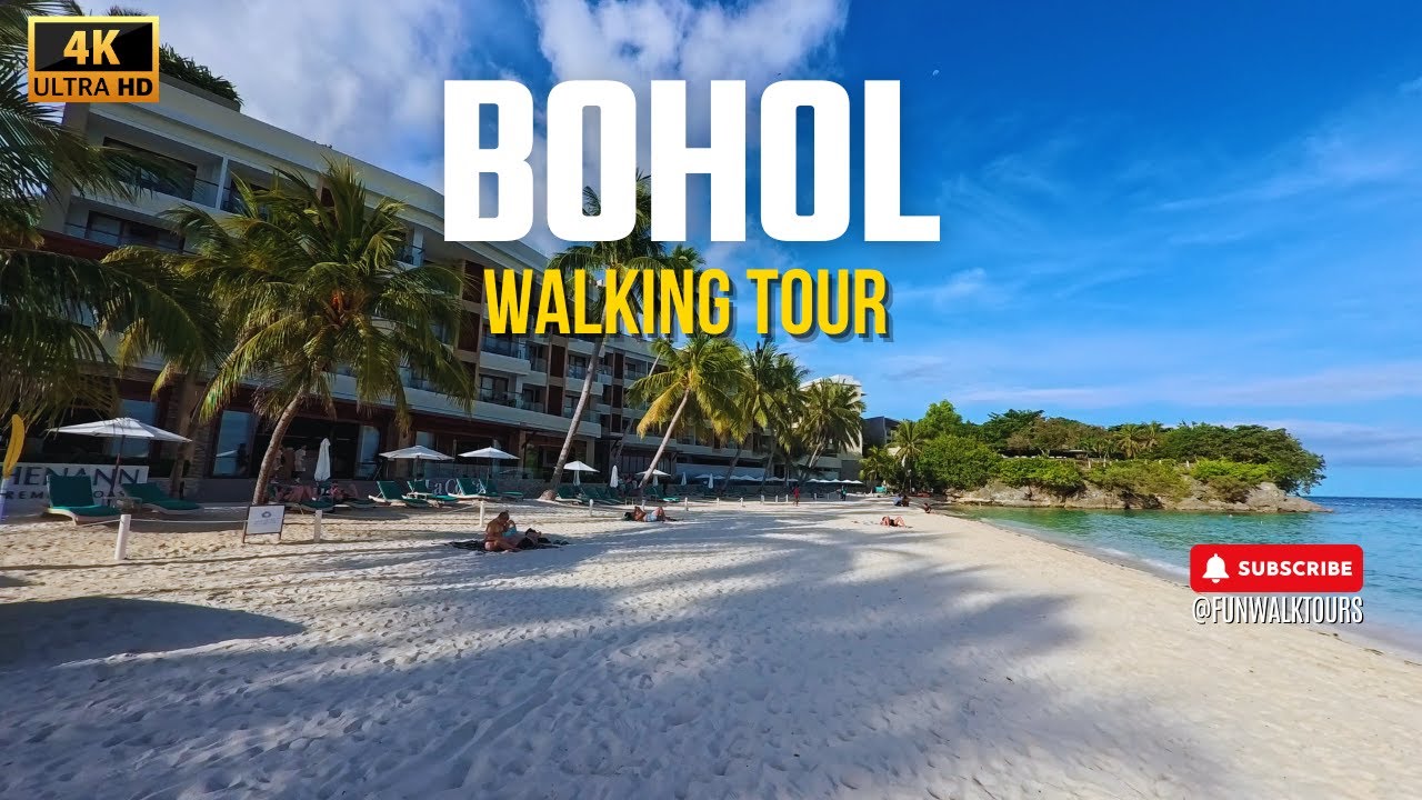 Embark on enchanting walking tour of Alona Beach.