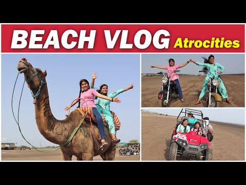 🤪Bayandhangoli Sisters at the BEACH || 😱SHOCKED - There's NO WATER😱 || Ammu Times ||