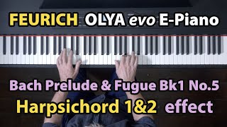 FEURICH E-Piano OLYA evo - Bach Prelude & Fugue No.5 WTC Bk.1