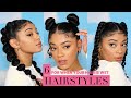 6 GO-TO Hairstyles for when your hair is wet! Curly Hair | jasmeannnn