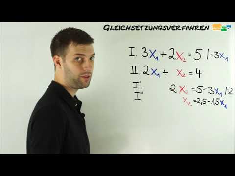 Gleichsetzungsverfahren beim Lösen von Gleichungen - Einfach