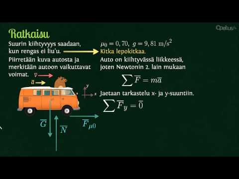 FY4: Kitka ja auton suurin kiihtyvyys