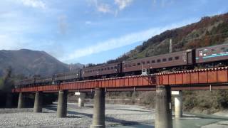 preview picture of video 'SLかわね路号（大井川鉄道）・往路・大井川第二橋梁（13/2/9）'