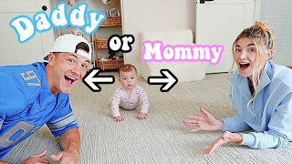 WHO DOES OUR BABY LOVE MORE?? *YOU WOULD NEVER GUESS*