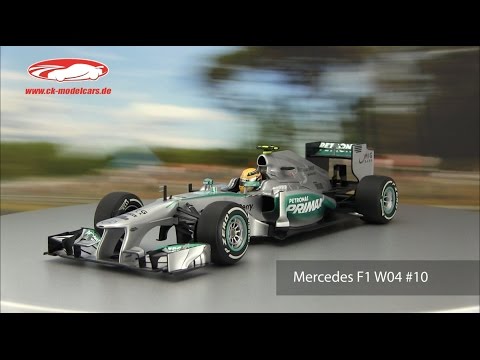 ck-modelcars-video: Lewis Hamilton Mercedes F1 W04 #10 3rd Malaysia GP Formel 1 2013 Minichamps