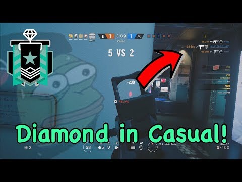 When a Diamond Plays Casual! - Xbox Diamond - Ranked Highlights - Rainbow Six Siege Gameplay