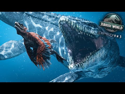 THIS IS WHAT HAPPENS WHEN DINOSAURS FALL INTO LAGOONS IN JURASSIC WORLD EVOLUTION 3!
