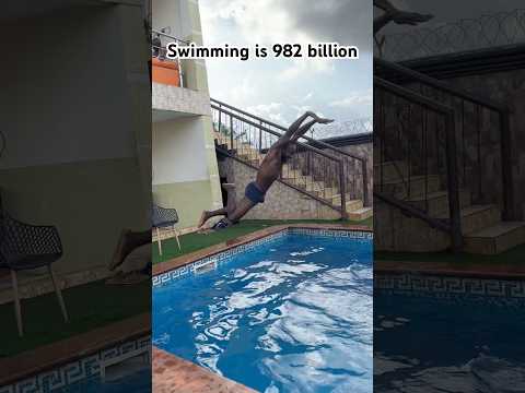 Swimming is 982 Billion🤣#funny #reality #comedy #reels #usa #fly #virial #explore #ytshorts #prank