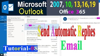How To Send Email Automatic Out of Office Replies from Outlook.