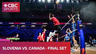 Final set of Slovenia vs. Canada at FIVB Volleyball Men’s Nations League stop in Slovenia