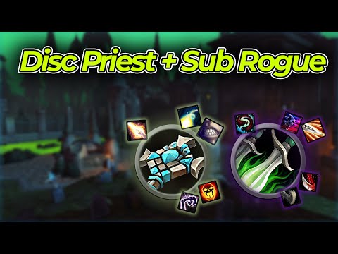 Disc Priest + Subtlety Rogue 2v2 arenas on WotLK